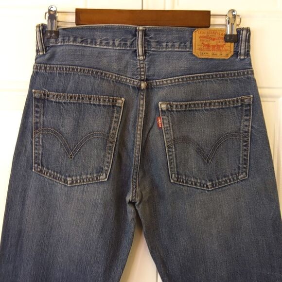 Levi's 527 boys blue five pocket bootcut jeans size (16R). - Picture 11 of 17